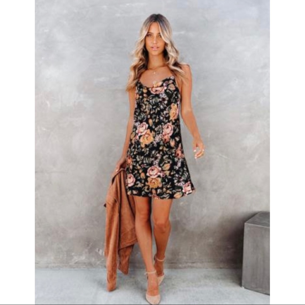 NWOT Floral Slip Dress